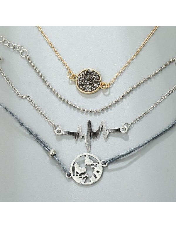 Stylish Globe and Heart Beat Multi Design Splendid Bracelet For Women/Girls