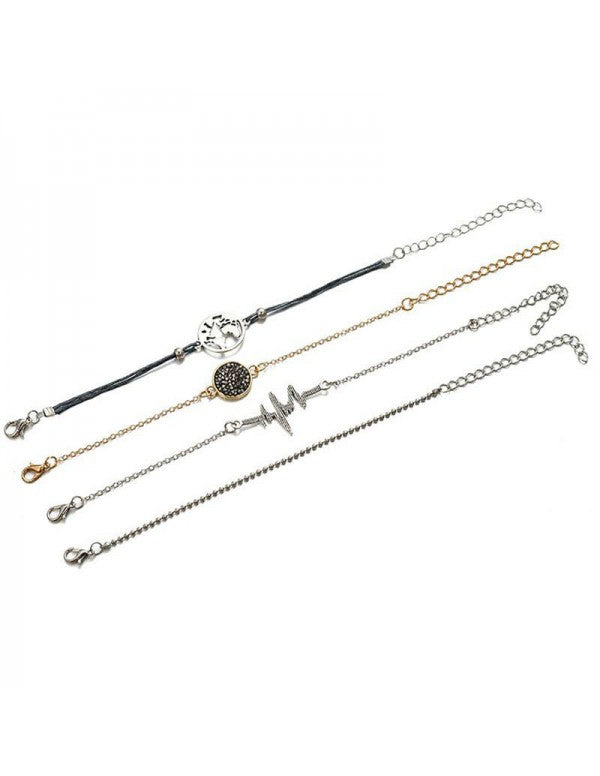Stylish Globe and Heart Beat Multi Design Splendid Bracelet For Women/Girls