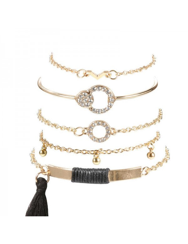 Combo of 5 Gold Plated Bracelets