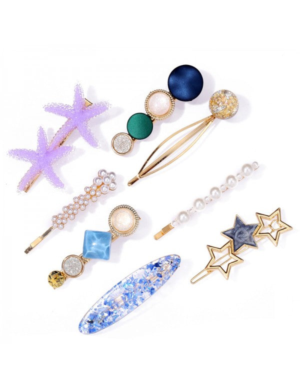 Pearl & AD Hair Clips Jewellery For Women