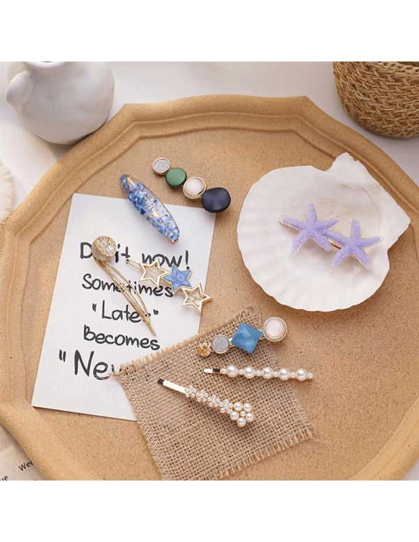 Pearl & AD Hair Clips Jewellery For Women