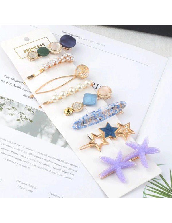 Pearl & AD Hair Clips Jewellery For Women