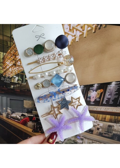 Pearl & AD Hair Clips Jewellery For Women