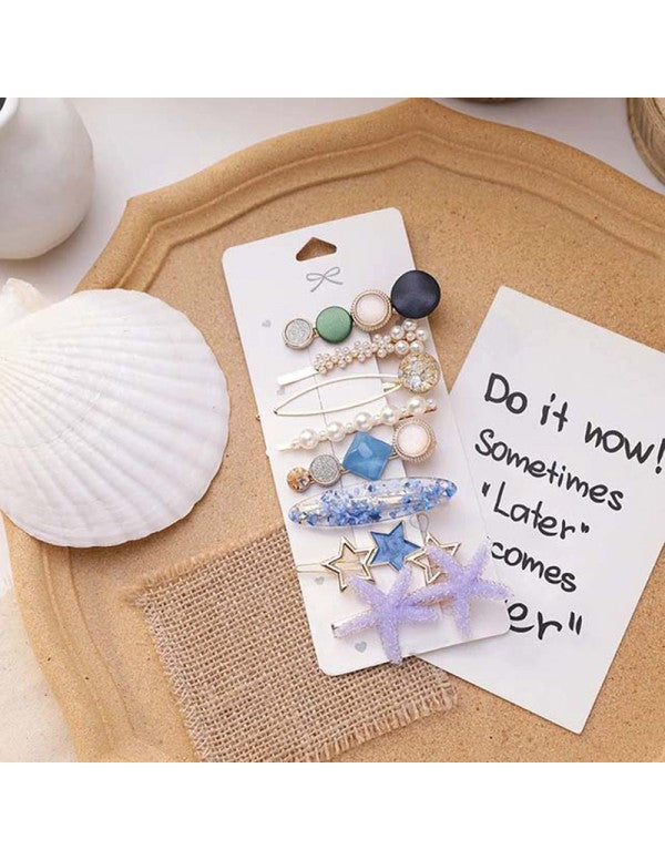 Pearl & AD Hair Clips Jewellery For Women