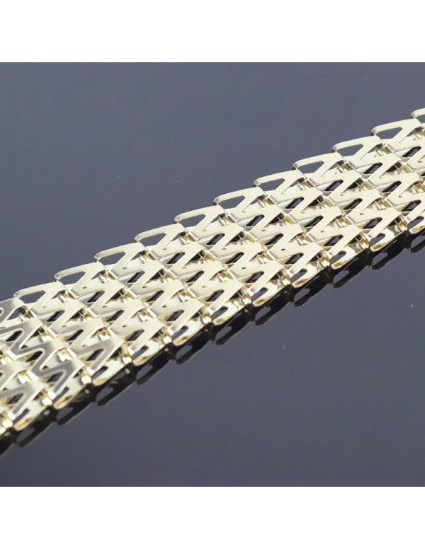 Delicate Design Multi Layered Gold Plated Plushy Necklace