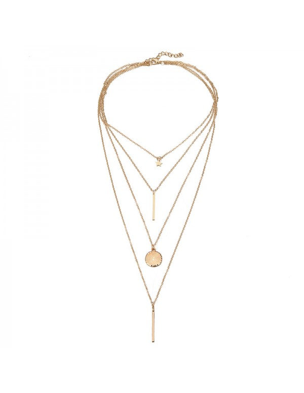 Exclusive Star & Coin Multi Layered Stunning Necklace for Women/Girls