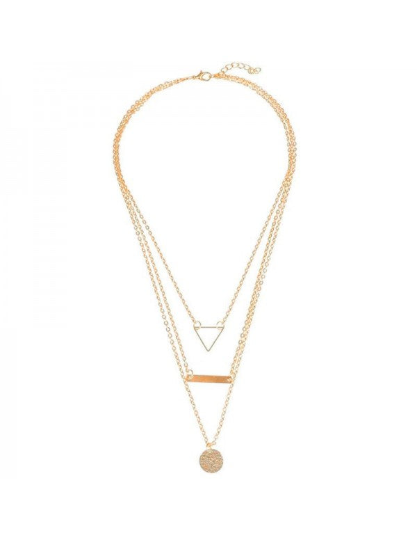 Geometric Multi Layered Ravishing Necklace for Women/Girls