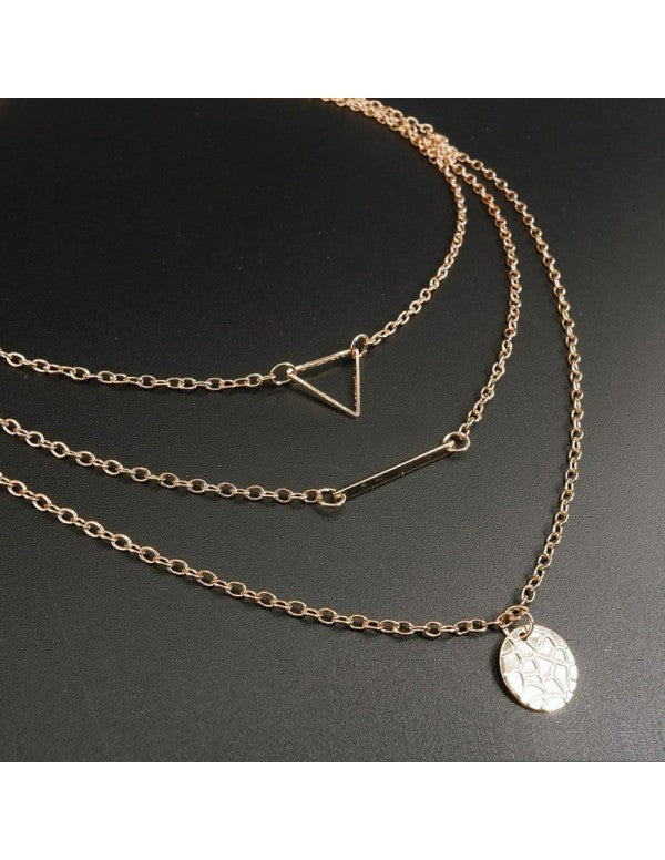 Geometric Multi Layered Ravishing Necklace for Women/Girls