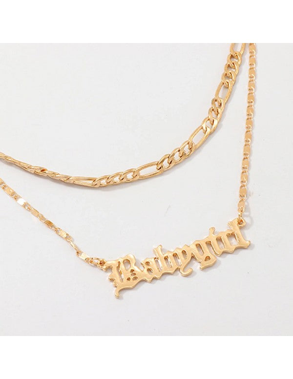 Ravishing Baby girl Gold Plated Multi Strand Necklace For Women/Girls