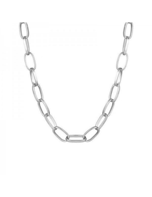 Ravishing Bold Chain Silver Plated Necklace For Women/Girls
