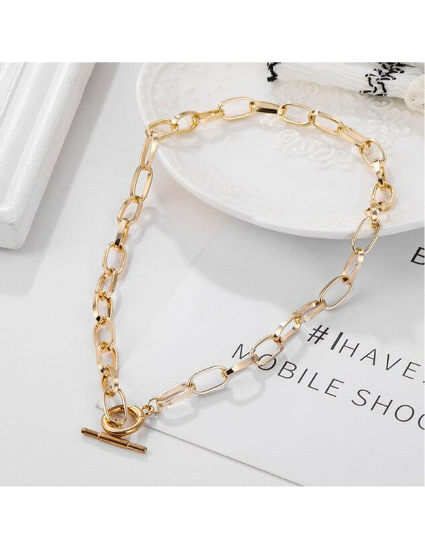 Amazing Lock Bold Gold Plated Necklace For Women/Girls