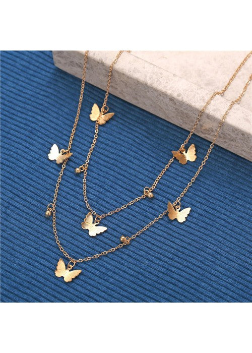 Jewellery For Women Gold Plated Layered Necklace