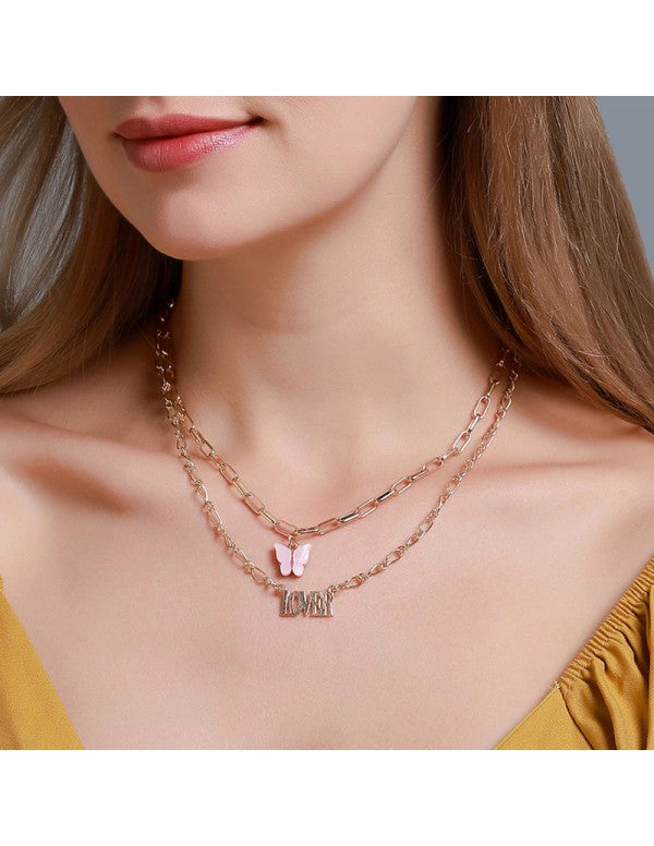 Jewellery For Women Multicolor Gold Plated Layered Necklace