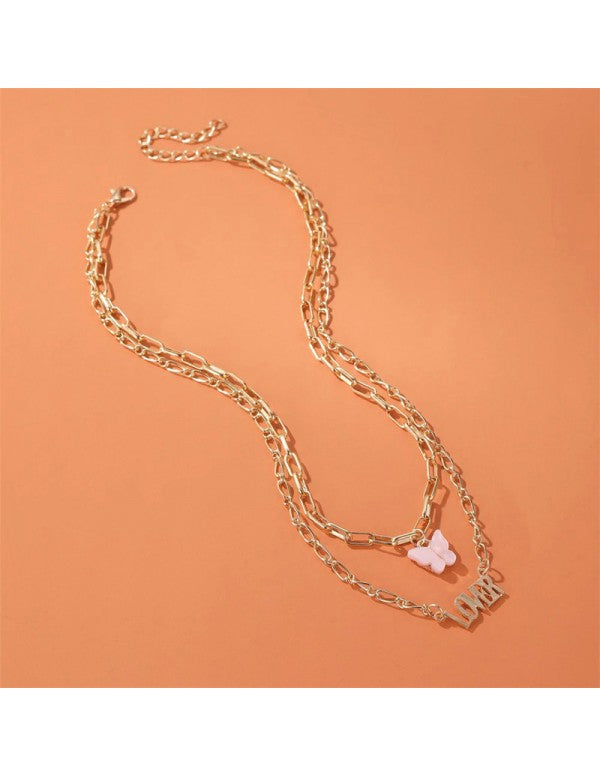 Jewellery For Women Multicolor Gold Plated Layered Necklace