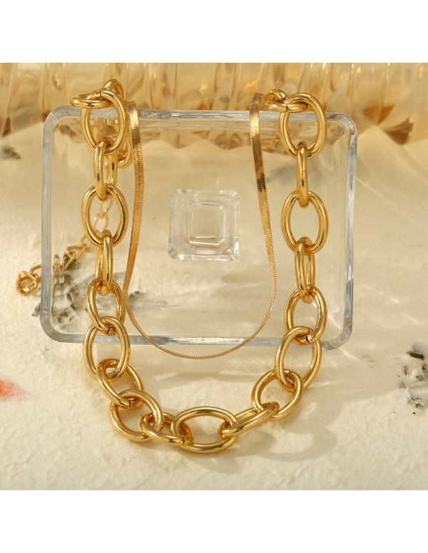 Jewellery For Women Gold Plated Layered Necklace