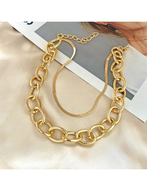 Jewellery For Women Gold Plated Layered Necklace