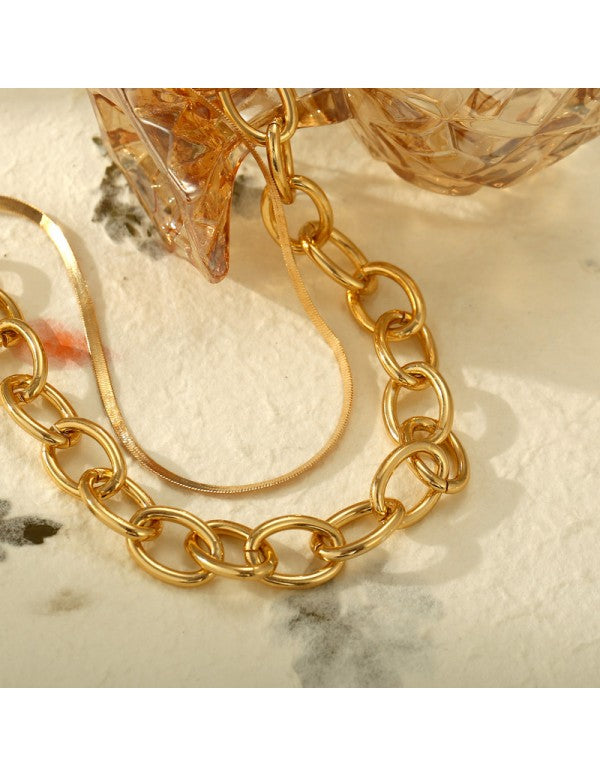 Jewellery For Women Gold Plated Layered Necklace