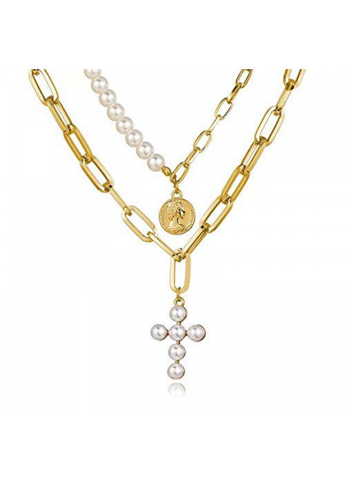 Jewellery For Women Gold Plated Layered Necklace