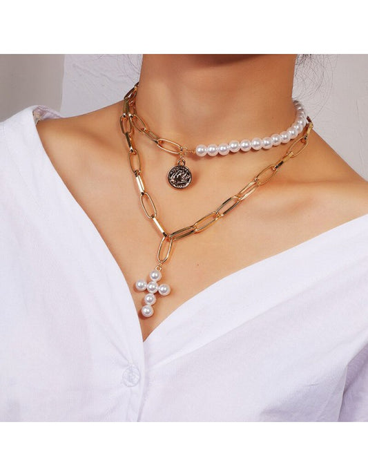 Jewellery For Women Gold Plated Layered Necklace