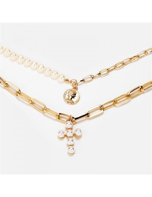 Jewellery For Women Gold Plated Layered Necklace