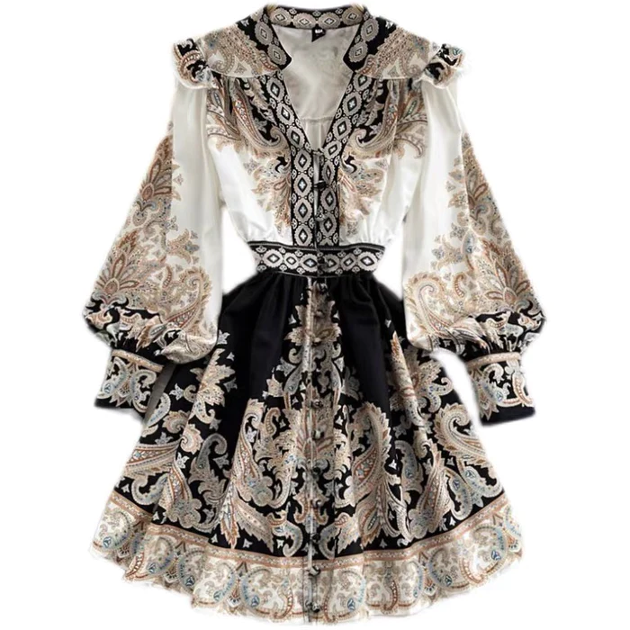 Vintage Santorini Dream Dress