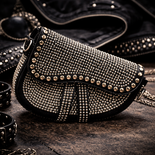 Silver Fancy Handbag