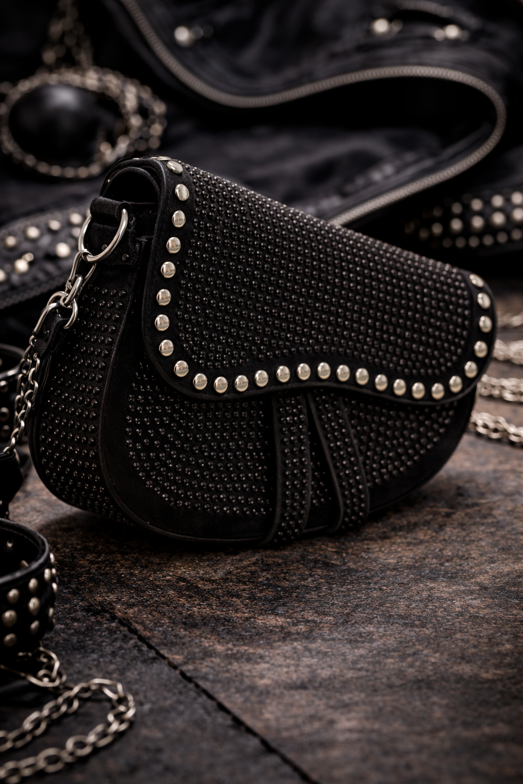 Black Fancy Handbag