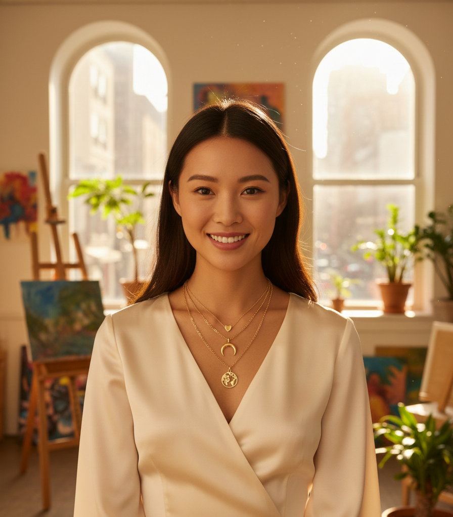 Gold Plated Trending Globe Inspired Layered Necklace Set