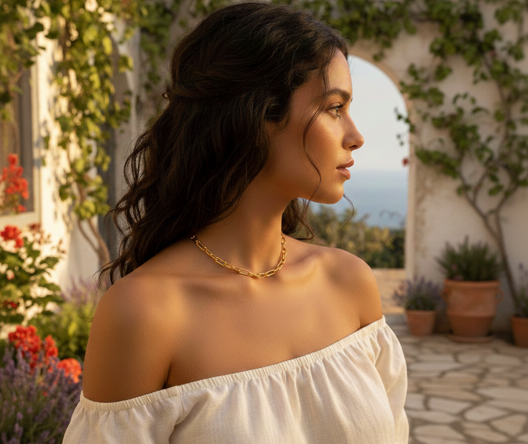 Jewellery For Women Gold Plated Layered Necklace