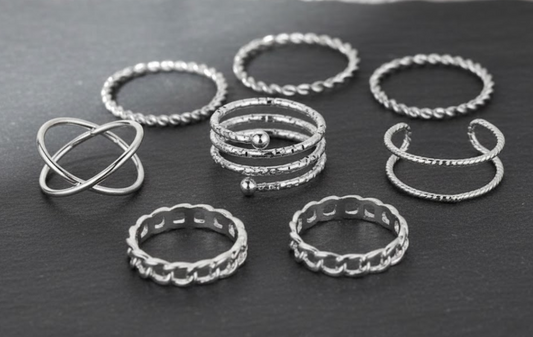 Exclusive Multi Designs Silver Plated Magnificent Rings For Women/Girls