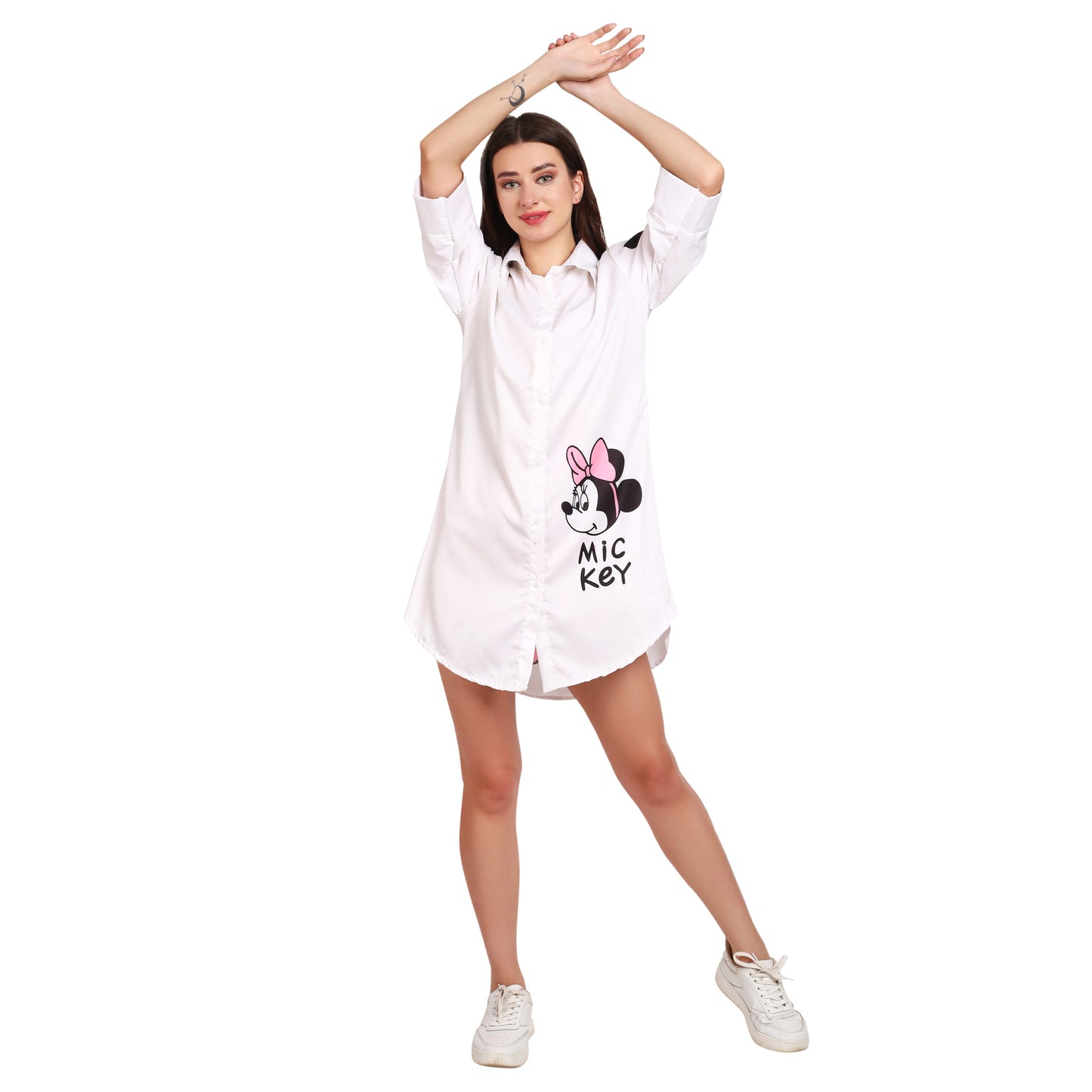 Mickey Mouse Printed Long Shirt